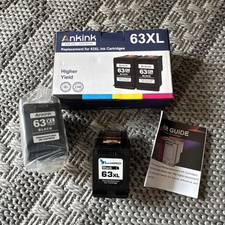 Ankink Higher Yield 63XL Black Ink Replacement For HP63 & HP63xl BSHP63XL2B picture