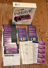 TimeWorks Publish It - IBM PC/Tandy Software 5.25