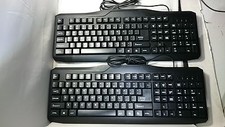 LOT OF 2 iMICRO MODERN SERIES 107 KEY USB BLACK WIRED KEYBOARD KB-US9851 picture