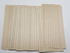 20 Soviet Punch Cards USSR 1980s Computer Data Cards Unused Vintage picture