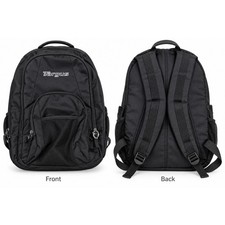 Targus Backpack Unisex OS Black Laptop Sleeve Media Port Commuter Bag picture