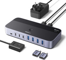 2-In 7-Out USB 3.0 Switch, USB Switcher for 2 Computers Sharing USB a & C Device picture