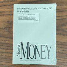 Microsoft Money User's Guide User Manual Quick Reference MPN 100537 Vintage picture