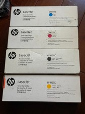 4-PACK HP 410X BCYM Toner CF410XC CF411XC CF412XC CF413XC - LOT OF 4 - 