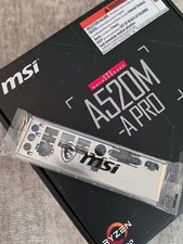 MSI A520M A Pro IO I/O Shield Back plate rear baffle BRAND NEW picture