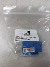 MDTEK-Canada 90 Degree Cat6 Keystone Jack, RJ45 Ethernet, Type 110 Blue, 25-Pack picture