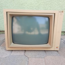 Apple II A2M2010 Green Phosphor Composite Tilt Screen Monitor Vintage Tech picture