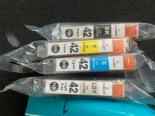 4  x  Compatible Canon Pixma Pro-100 Genuine CLI-42 Ink Cartridges  CLI42BK picture
