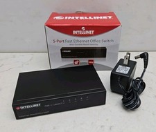 Intellinet 523301 Rev.1 Black Wired LAN 5-Port Fast Ethernet Office Switch New picture