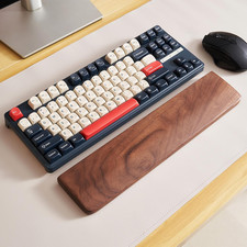 Walnut Wood Keyboard Wrist Rest Pad, 14.2