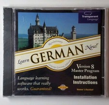 New - Learn German Now Transparent Language Version 8 Master Program Win/Mac CD picture