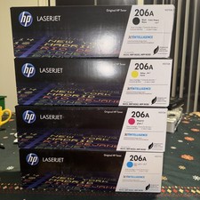 HP 206A SET W2110A W2111A W2112A W2113A Toner Cartridge Set of 4 picture