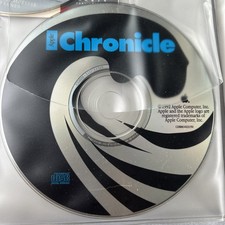 Vtg 1992 Apple Chronicle CD-ROM Newsletter + Compact Discs Sleeve Folder w/CDs picture