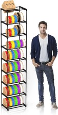 9-Tier 3D Printer Filament Storage Rack, Heavy Duty Metal Spool Holder Holds 54× picture