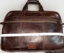 Bosca Italian Leather Stringer/Rare Bag/Laptop/Beautiful/Luxury Leather picture