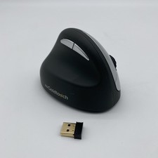 Goldtouch KOV-GSV-RMW Silver/Black Wireless USB Left Handed Semi-Vertical Mouse picture