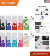 10 Pack 8GB USB Flash Drives with LED Indicator for Efficient Storage picture