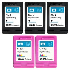 5 pk For HP 662XL Black & Color Ink Cartridges Deskjet 1015 1515 2515 2545 picture