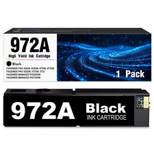 972A Black Ink Cartridges for HP 972A Ink PageWide Pro 352dw, 377dw, 452dw, 577z picture