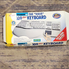 Vintage PC Concepts The Wave 109 Plus Keyboard PS/2 Touchpad Open Box New picture