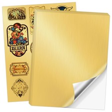 Koala Metallic Brushed Gold Vinyl Sticker Paper for Inkjet & Laser Printer picture