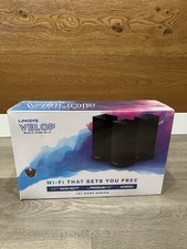 Linksys Velop AC6600 Tri-Band Mesh WiFi System 3-Pack WHW0303B Black NEW SEALED picture
