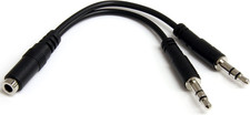 Startech.Com 3.5Mm 4 Position to 2X 3 Position 3.5Mm Headset Splitter Adapter - picture