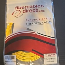 FiberCablesDirect LC-LC Duplex Single-Mode OS2 Fiber Optic Cable 4 MTR Yellow picture