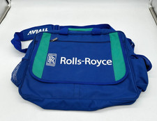 RARE Rolls Royce Heli Expo 2009 Promotional Shoulder Messenger Bag Blue Teal picture