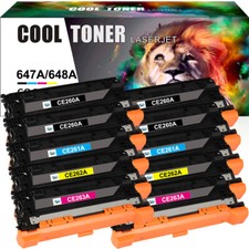 10PK BK C Y M CE260A 647A Toner Set for HP Color Laserjet CP4525N CP4520 CP4025 picture
