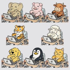 Vinyl Creative Stickers Customizable Self-adhesive for Laptop Refrigerator Wall picture