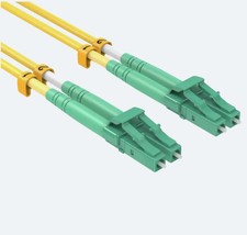 [2pcs] 1M LC APC-LC APC Duplex  OS2 9/125 Patch Cord LSZH FTTH Fiber Cable picture