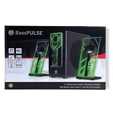 Go Groove BassPulse 2.1 Stereo Speakers With Pulsing LED Lights picture