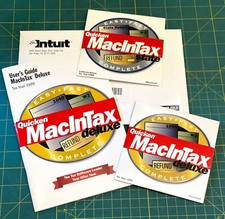 Intuit Quicken MacInTax Deluxe Complete 1999 Tax Year Mac federal CA TurboTax  picture