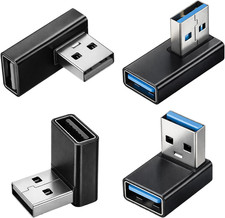 USB 3.0 Adapter 90 Degree Low Profile, 4 PCS Left Right Vertical up and down Ang picture