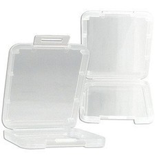 eTECH 10 Pack of Clear Plastic CF/Compact Flash Memory Card Case Holder Compatib picture