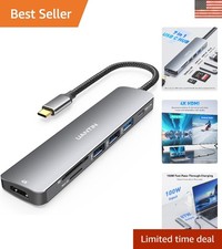 Effortless Connectivity: 7-in-1 USB C Hub with 4K Video Output & Power Delivery picture