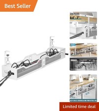 Sturdy 25'' Clamp-On Cable Management Tray - Tidy Your Workspace Effortlessly picture
