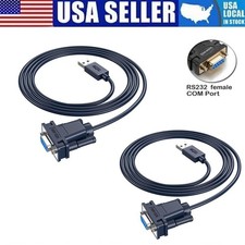 USB 2.0 to Female DB9 RS232 Serial Converter 9 Pin Adapter Cable for PDA Lot picture
