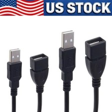 High-Speed USB-USB Extension Cable USB 2.0 Adapter Extender Cord Male/Female LOT picture