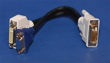 DVI-I Splitter DVI-D to VGA Adapter 0X2026 TwinView DELL X2026 picture