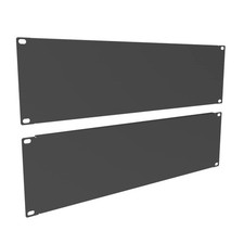 2 Pack of 3U Metal Solid Blank Panel - Server Rack Filler Panel picture