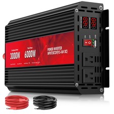3000W Power Inverter 12V DC to 110V/120V AC, 6000W Peak Car Inverter for RV picture