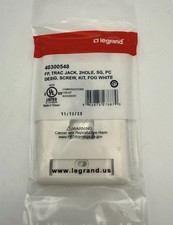 Legrand FACEPLATE Trac Jack, 2hole, SG PC ,Screw Kit Fog White picture