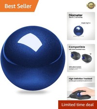 Enhance Your Mouse: 34mm Glossy Blue Replacement Trackball for Multiple Devices picture
