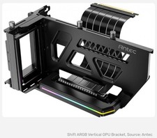 NEW Antec RGB Adjustable Shift PCI Vertical GPU Bracket PCI-E 4.0 Riser Cable picture