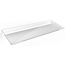 Clear Acrylic Tilted Keyboard Holder Ergonomic Typing Stand with Silicone Anti-S picture