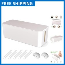 Large Cable Management Box - Stylish Cord Organizer for Home & Office Safety picture