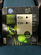 Genuine HP 934XL Black High Capacity Ink Cartridge Twin Pack New & Sealed picture