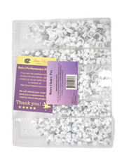 Bates Choice Pro Cable Clips w Steel Nails White 360 Pieces 4mm-10mm Assorted picture